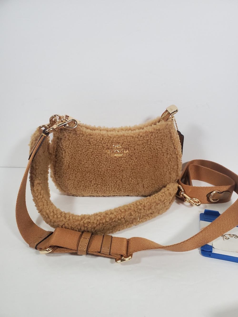 Coach Teri Mini Crossbody Bag In Shearling NWT